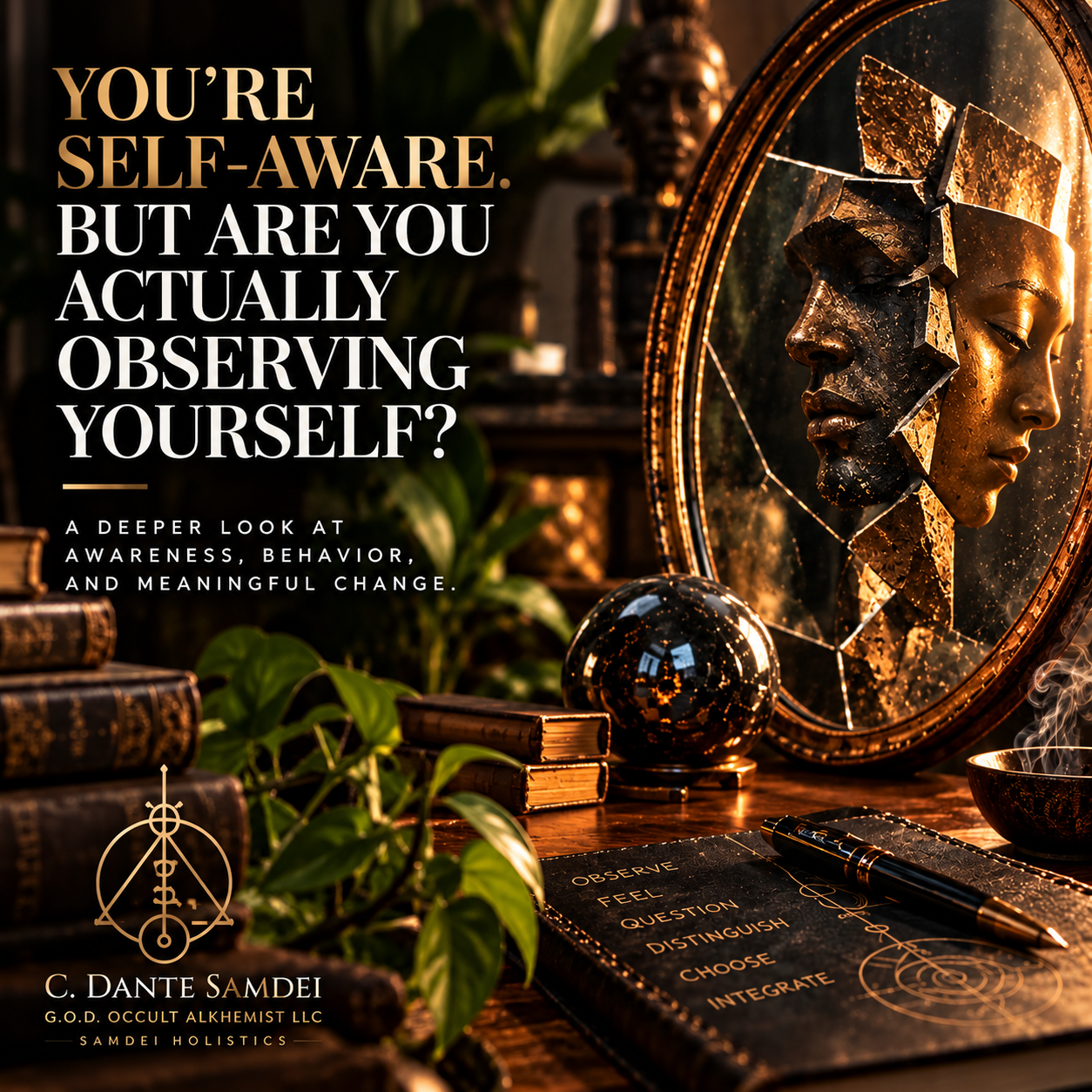 YOU’RE SELF-AWARE. BUT ARE YOU ACTUALLY OBSERVING YOURSELF?