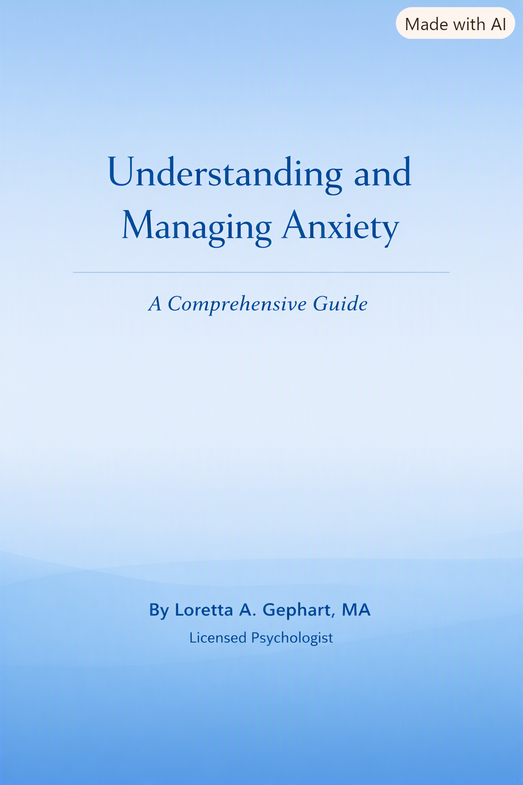 Understanding and Managing Anxiety